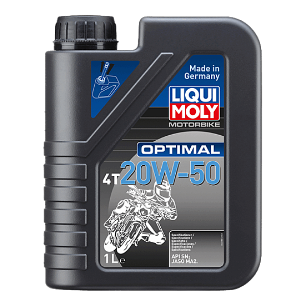LIQUI MOLY - Motorbike Optimal 4T (Premium Mineral) 20W-50 - 1L