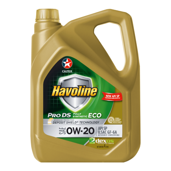 CALTEX HAVOLINE PRO DS ECO 5 0W-20 FULL SYNTHETIC 4L